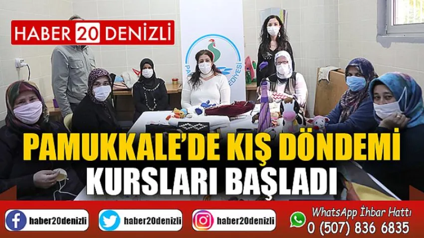 Pamukkale’de Kış Döndemi Kursları Başladı