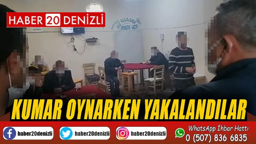 Kumar oynarken yakalanan 22 kişiye 26 bin TL para cezası uygulandı