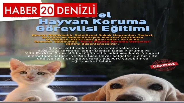 Denizli’de can dostlar için eğitim