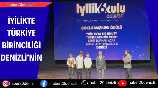 İyilikte Türkiye birinciliği Denizli’nin
