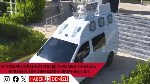 Son teknolojiyle donatılmış toplumsal olaylara müdahale aracı Denizli'de göreve başladı