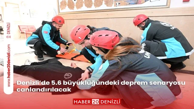 Denizli’de 5.6 büyüklüğündeki deprem senaryosu canlandırılacak