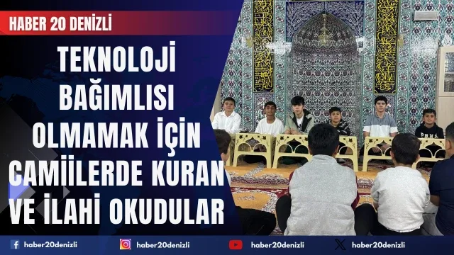 Teknoloji bağımlılığından uzak tutmak için camide buluştular