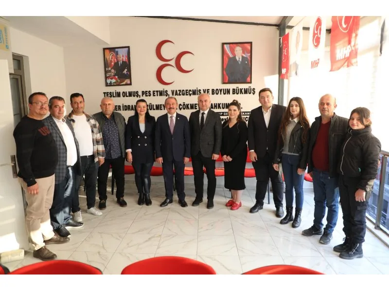 Milletvekili Şahin Tin, MHP İl Başkanı Yusuf Garip’e ziyaretinde konuştu: “CUMHUR İTTİFAKI GÜÇLÜ YARINLARIN GÜVENCESİDİR”