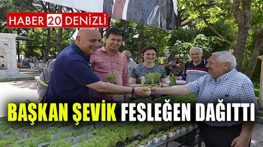 Başkan Şevik Fesleğen Dağıttı