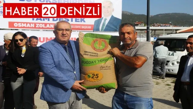 Büyükşehirden Çameli’li çiftçilere tohum desteği