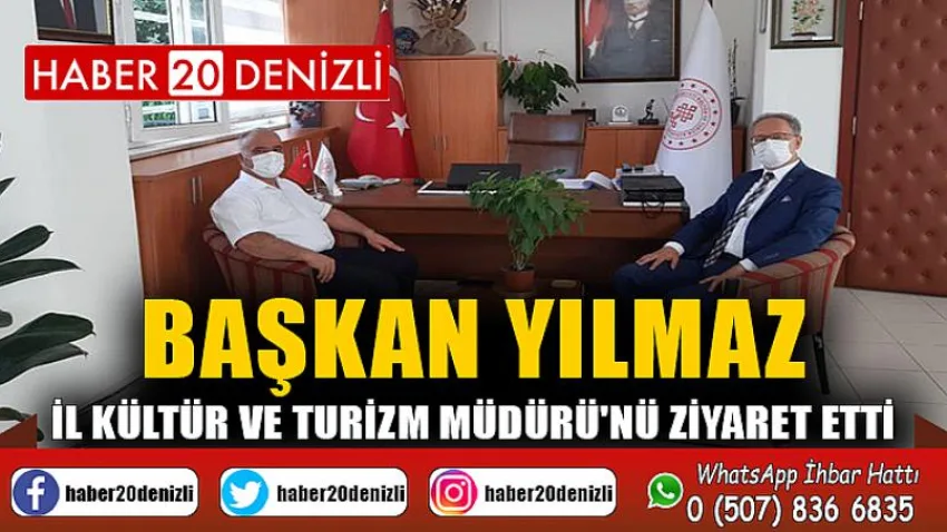 Başkan Yılmaz, İl Kültür ve Turizm Müdürü'nü Ziyaret Etti