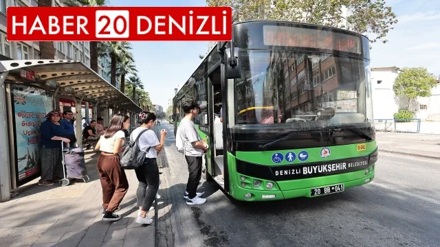 Denizli’de Milli Savunma Sınavına gireceklere belediye otobüsleri ücretsiz