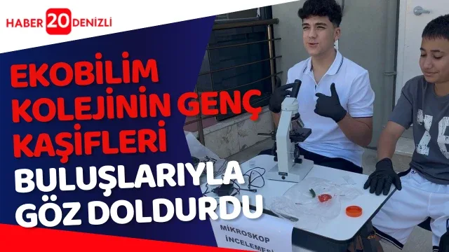 Ekobilim Kolejinin genç kaşifleri buluşlarıyla göz doldurdu