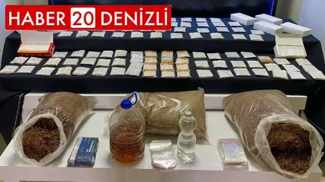 Kaçak alkol ve tütünler piyasaya sürülemeden yakalandı