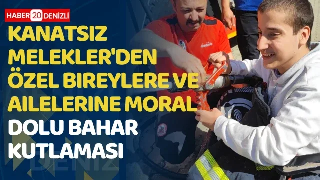 Kanatsız Melekler'den özel bireylere ve ailelerine moral dolu bahar kutlaması