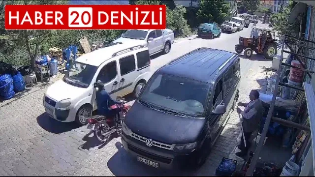 Traktörle kafa kafaya çarpışan motosiklet sürücüsü metrelerce savruldu