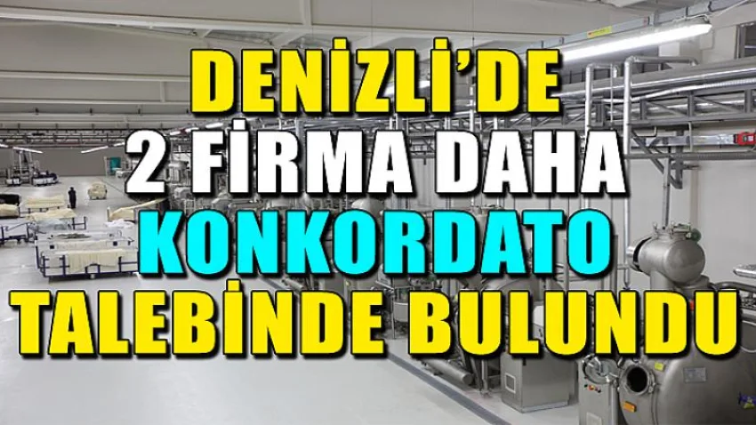 Denizli'de 2 Firma Daha Konkordato Talebinde Bulundu