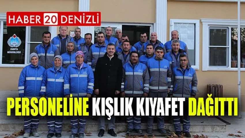 Çameli Belediyesi Personeline Kışlık Kıyafet Dağıttı