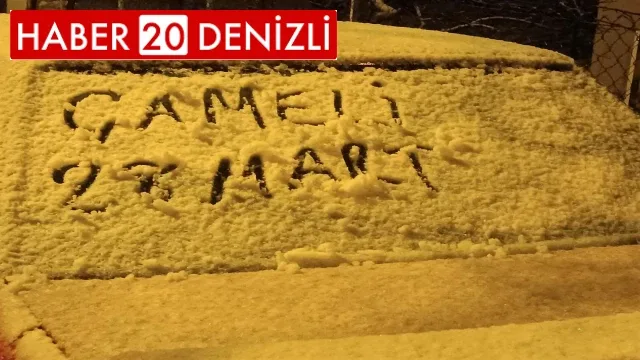 Denizli’ye Mart sonunda kar sürprizi
