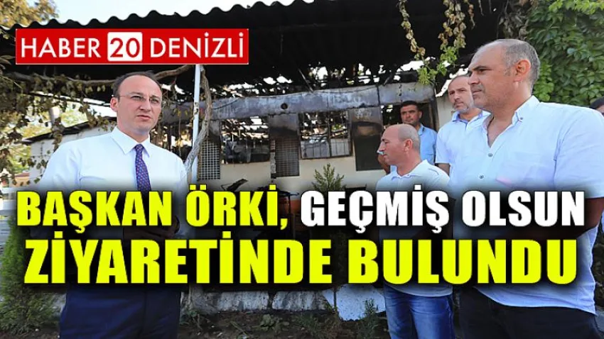 Başkan Örki, Geçmiş Olsun Ziyaretinde Bulundu