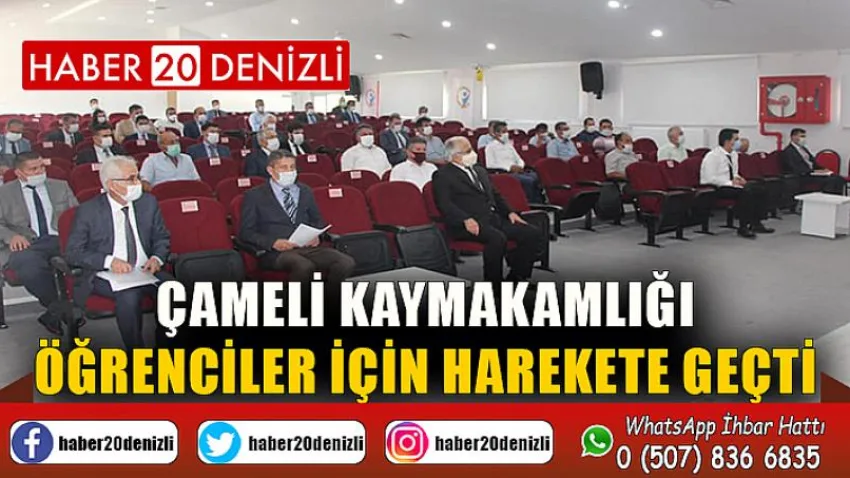 Çameli Kaymakamlığı öğrenciler için harekete geçti