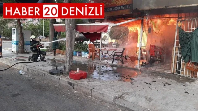 Alevlere teslim olan iş yeri kullanılmaz hale geldi