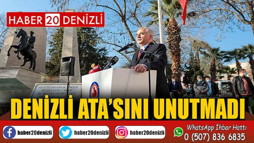 Büyük Önder Atatürk'ün Denizli'ye gelişinin 90. yılı anıldı