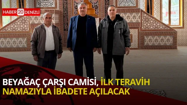 Beyağaç Çarşı Camisi, ilk Teravih namazıyla ibadete açılacak