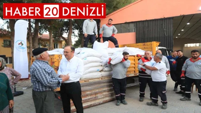 Pamukkale'de 537 üreticiye 50 ton yem desteği sağlanıyor