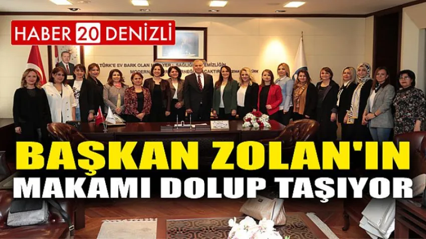 Başkan Zolan'ın makamı dolup taşıyor