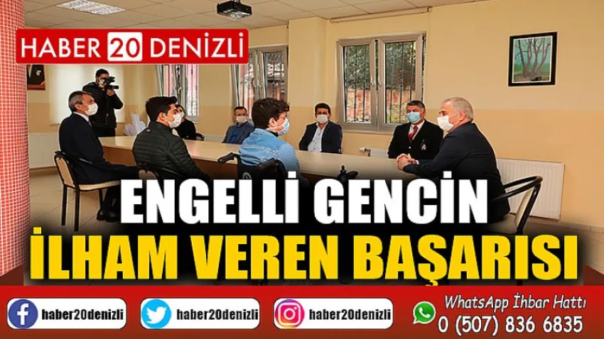 Engelli gencin ilham veren başarısı
