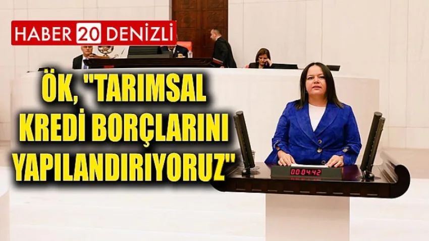 Denizli Milletvekili Ök, ''Tarımsal Kredi Borçlarını Yapılandırıyoruz''