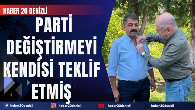 CHP’li Başkan parti değiştirmeyi kendisi teklif etmiş