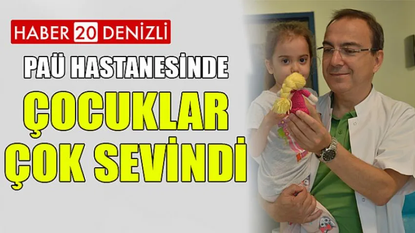 PAÜ Hastanesinde Çocuklar Çok Sevindi