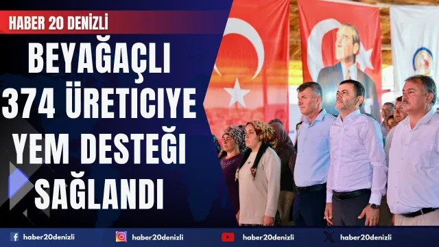 Beyağaçlı 374 üreticiye yem desteği sağlandı