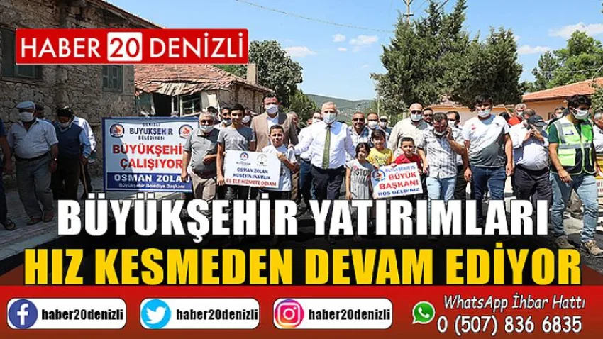 Büyükşehir yatırımları hız kesmeden devam ediyor