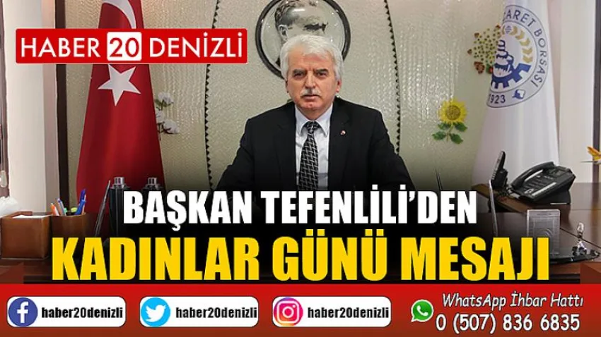 Başkan Tefenlili’den Kadınlar Günü Mesajı