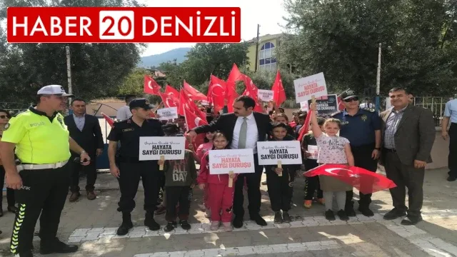 Denizli’de ‘Önce Yaya’ farkındalık etkinliği düzenlendi