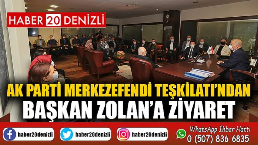 AK Parti Merkezefendi Teşkilatı’ndan Başkan Zolan’a ziyaret