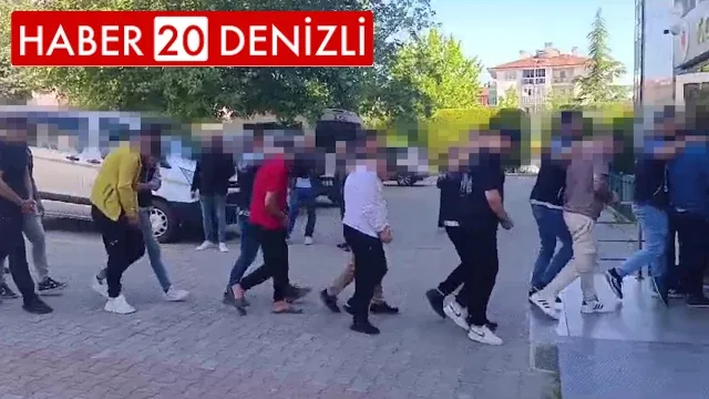Denizli’de gözaltına alınan 60 zehir tacirinden 23’ü tutuklandı