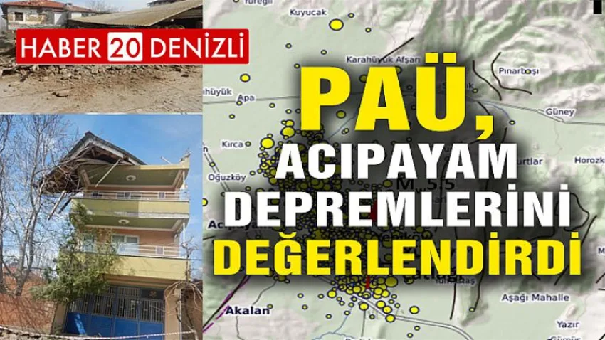 PAÜ, Acıpayam Depremlerini Değerlendirdi