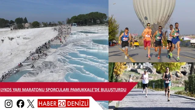 Lykos Yarı Maratonu sporcuları Pamukkale'de buluşturdu
