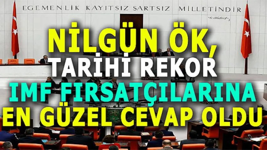 Tarihi rekor, IMF fırsatçılarına en güzel cevap oldu