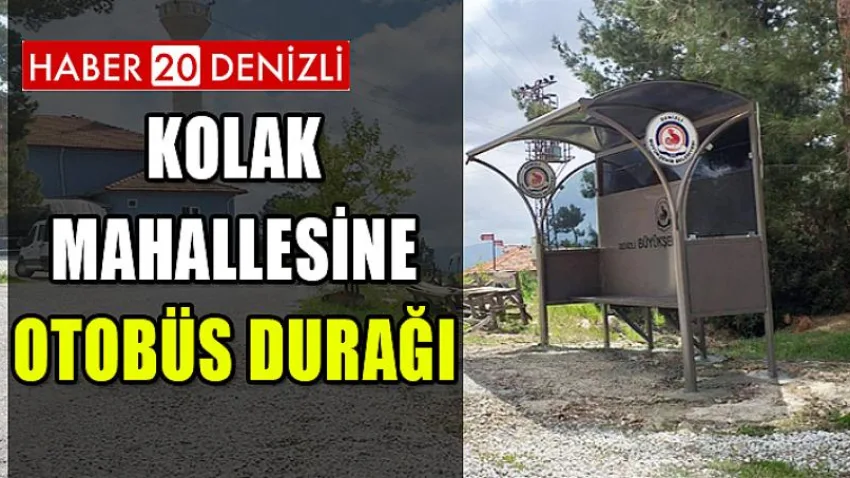 Kolak Mahallesine Otobüs Durağı Yapıldı