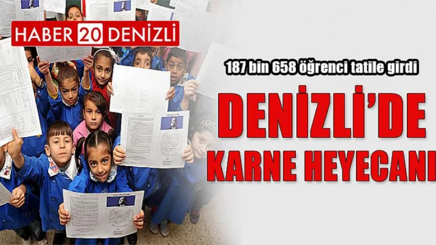 Denizli'de Bugün Son Ders Zili Çaldı