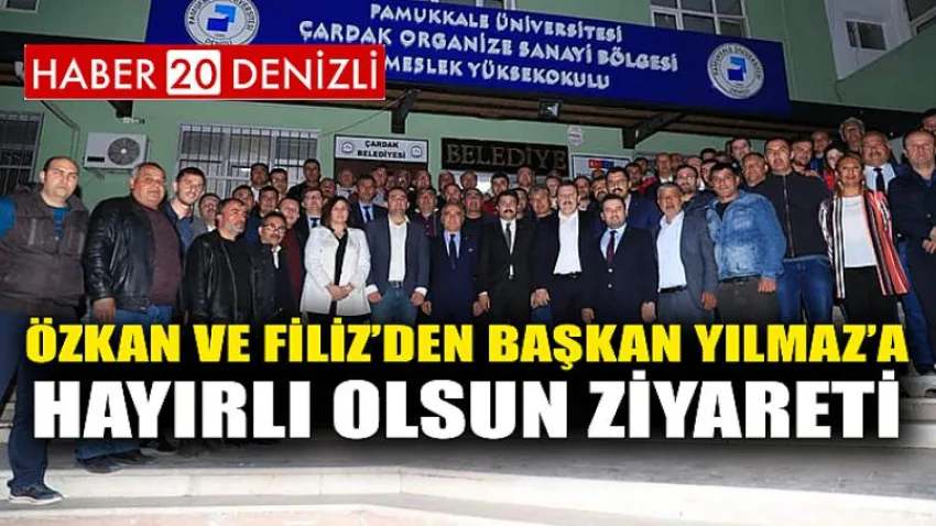 Özkan ve Filiz’den Başkan Yılmaz’a Hayırlı Olsun Ziyareti