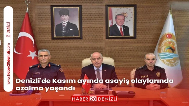 Denizli'de Kasım ayında asayiş olaylarında azalma yaşandı