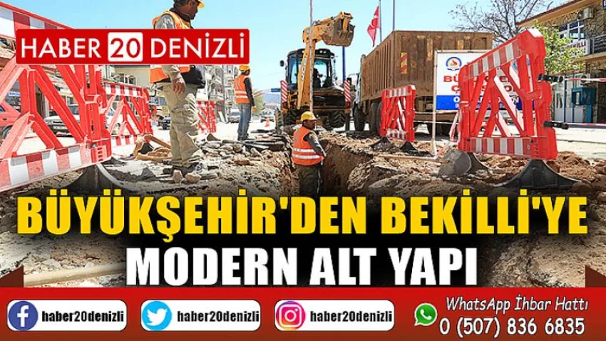 Büyükşehir'den Bekilli'ye modern alt yapı