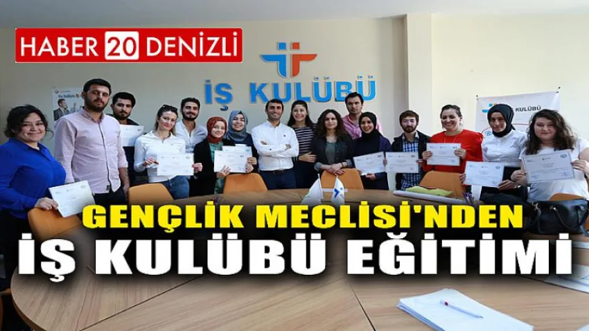 Gençlik Meclisi'nden İş Kulübü Eğitimi
