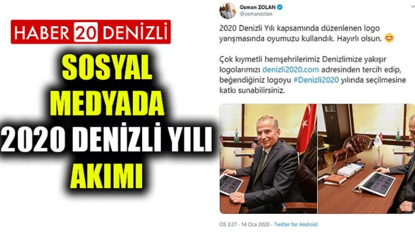 Sosyal medyada 2020 DENİZLİ YILI akımı