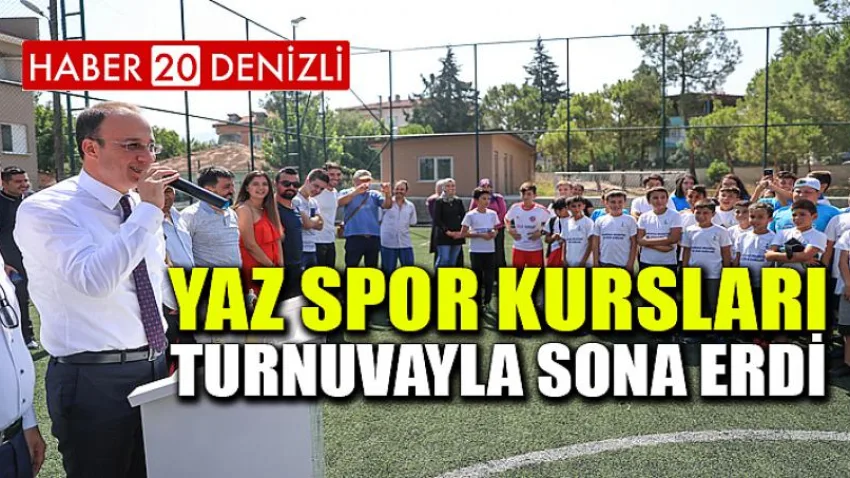 Yaz Spor Kursları Turnuvayla Sona Erdi