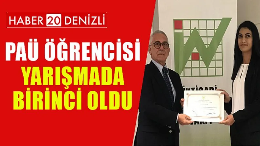 PAÜ Öğrencisi, Yarışmada Birinci Oldu