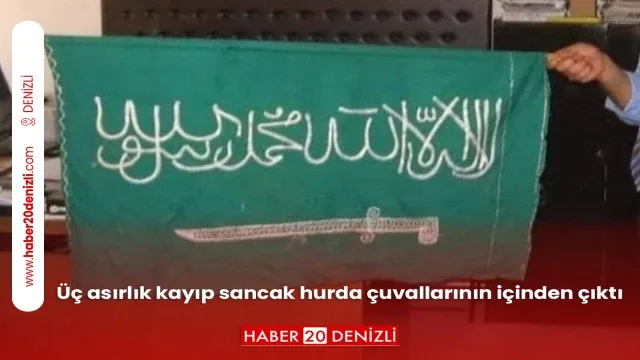 Üç asırlık kayıp sancak hurda çuvallarının içinden çıktı