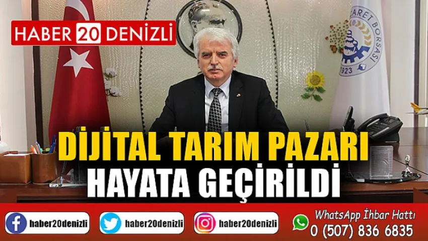 Dijital Tarım Pazarı hayata geçirildi
